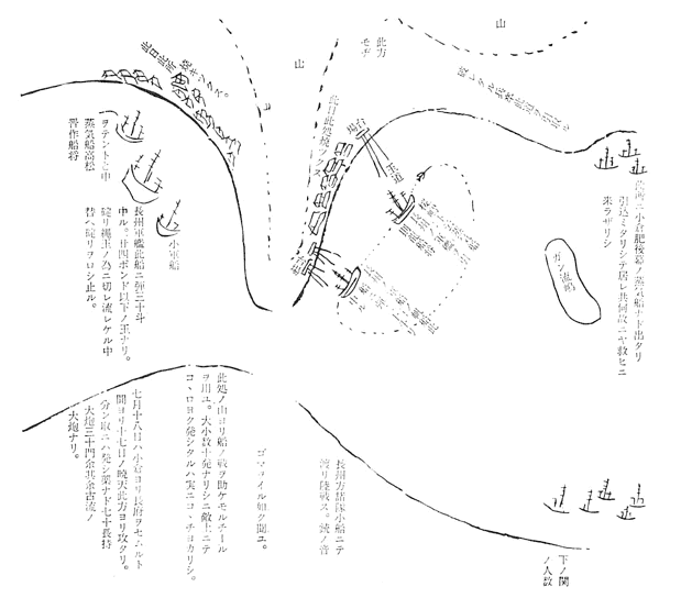 下関海戦絵図２