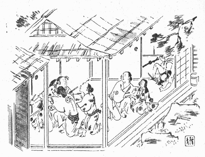 □谷崎潤一郎『盲目物語』中央公論;昭和7年初版函付;巻頭;口絵