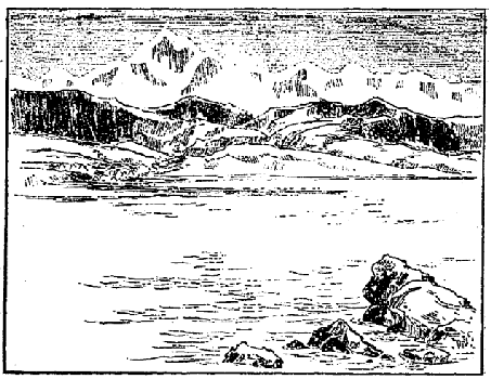 「阿耨達池とカイラス雪峰」のキャプション付きの図
