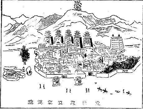 「タシ・ルフンプー大寺」のキャプション付きの図