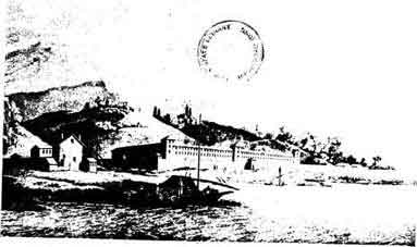 「Fig 12 Lazaretto in Genoa: 1789. 図12 ジェノヴァの検疫所:1789.」のキャプション付きの図