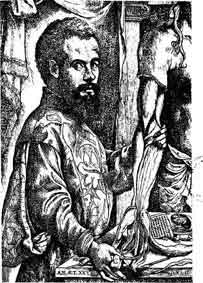 「Fig 21 Andreas Vesalius(1514-1564): Founder of modern anatomy.　図21　アンドレアス・ヴェサリウス（1514-1564）：現代解剖学の創立者」のキャプション付きの図