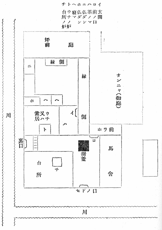 大洞家の平面図