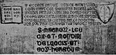 「第43図　ムンディヌスの銘板（ボローニャの San Vitale 教会）」のキャプション付きの図