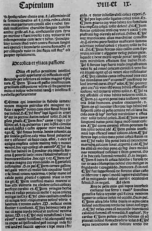「第46図 ローマ教皇ヨハネス21世の「慈善の宝庫」のページ(アントワープ、1486)」のキャプション付きの図